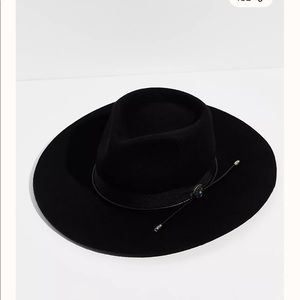Black Free People wool felt hat